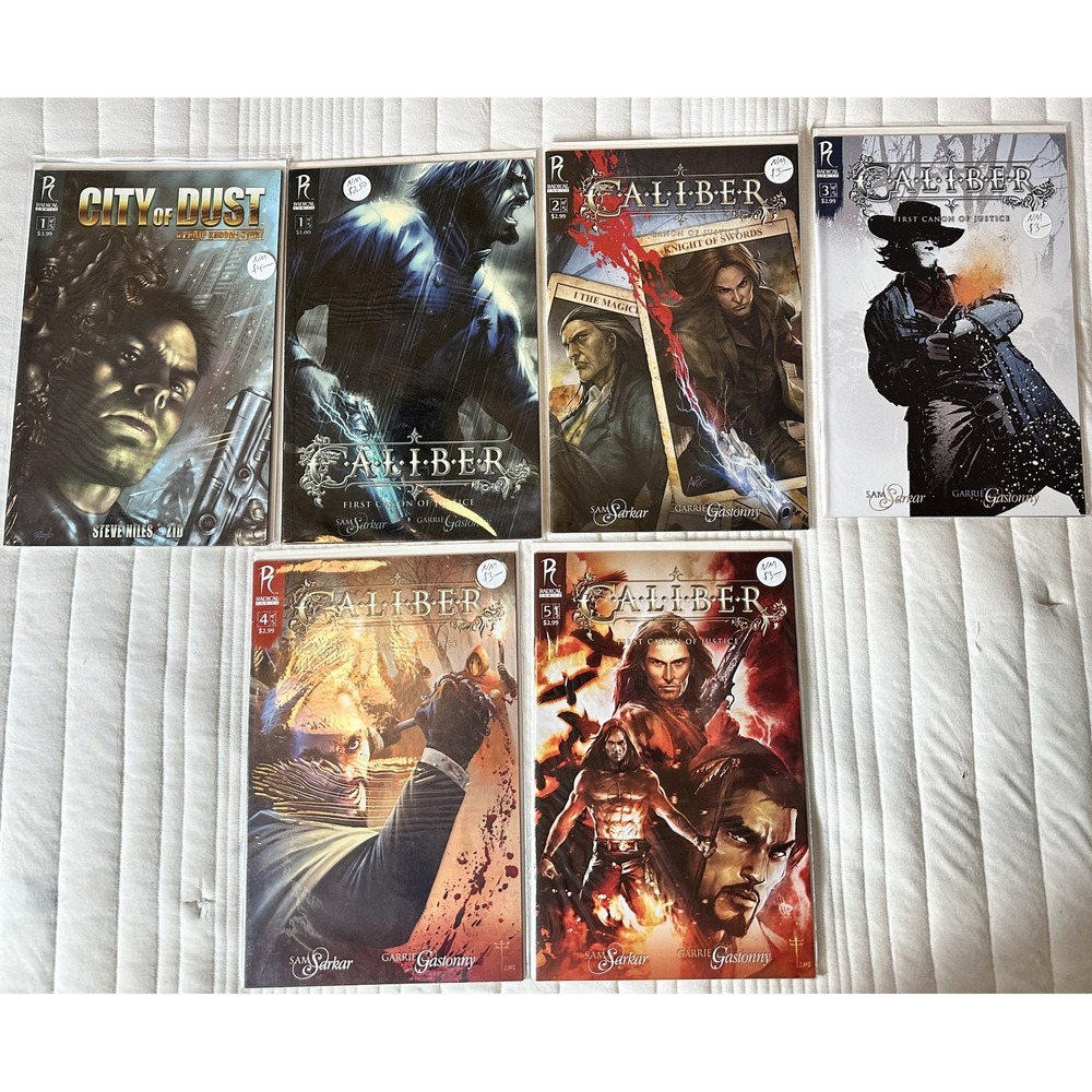 Caliber #1-5 Complete + City of Dust #1 Radical Comics 6‎ Book Lot